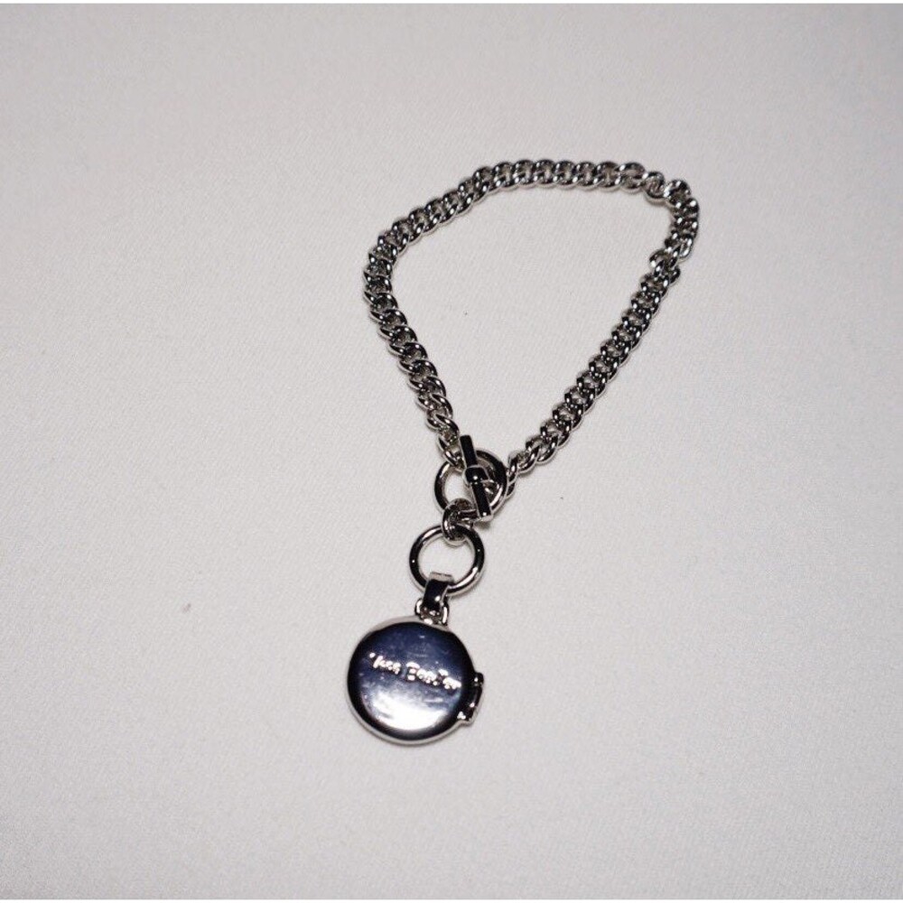 Vera Bradley Collect Moments Locket Toggle Bracelet Silver Tone